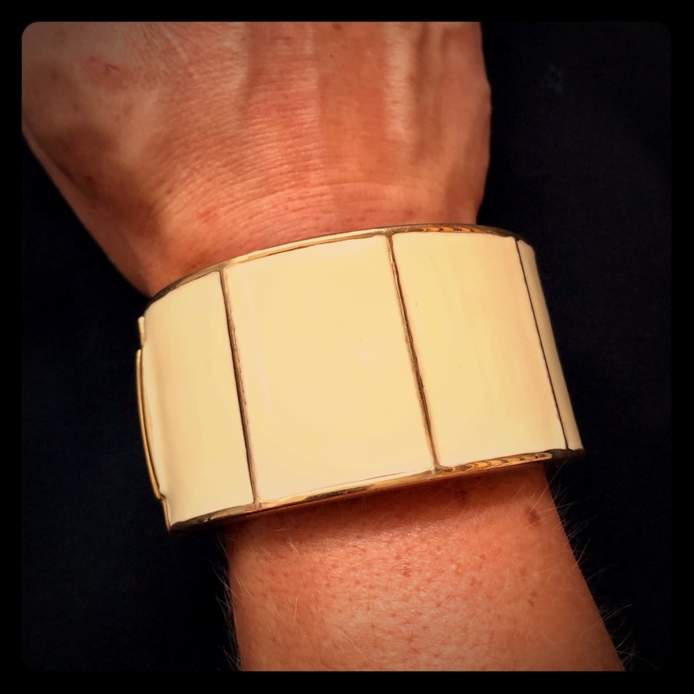 Banana Republic Ivory Colored Enamel Bracelet